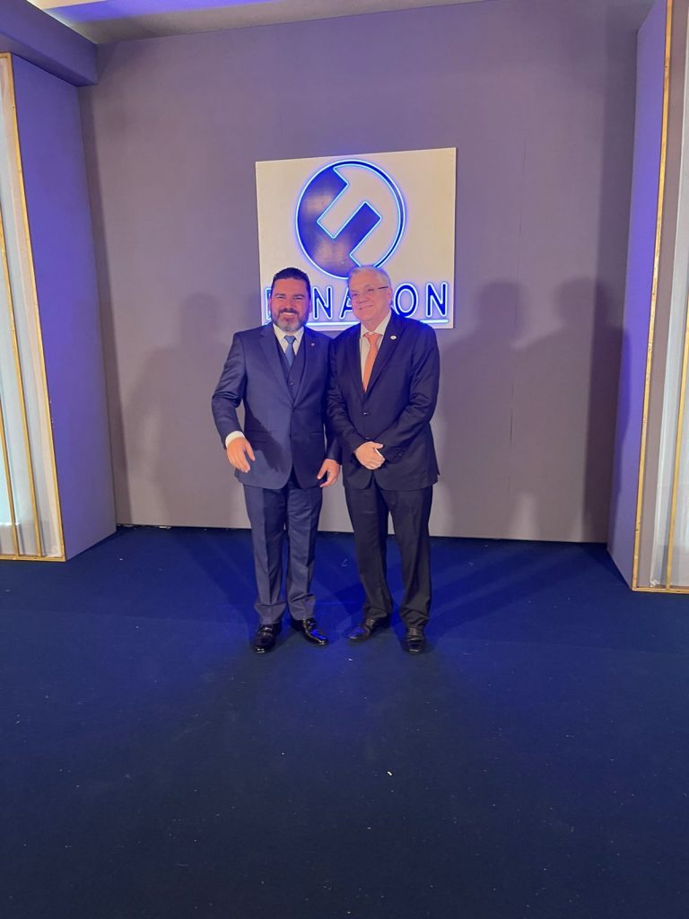 Urubatan Romero, Vice-presidente Financeiro da Cebrasse prestigiando a posse do novo presidente da Fenacon, Daniel Mesquita Coelho, no Ceará.