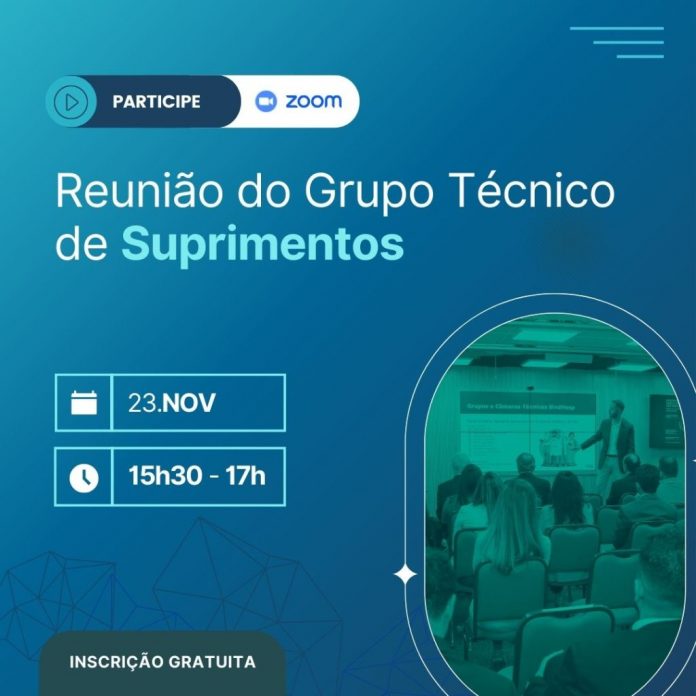 Novo Grupo Técnico Suprimentos: participe da primeira reunião