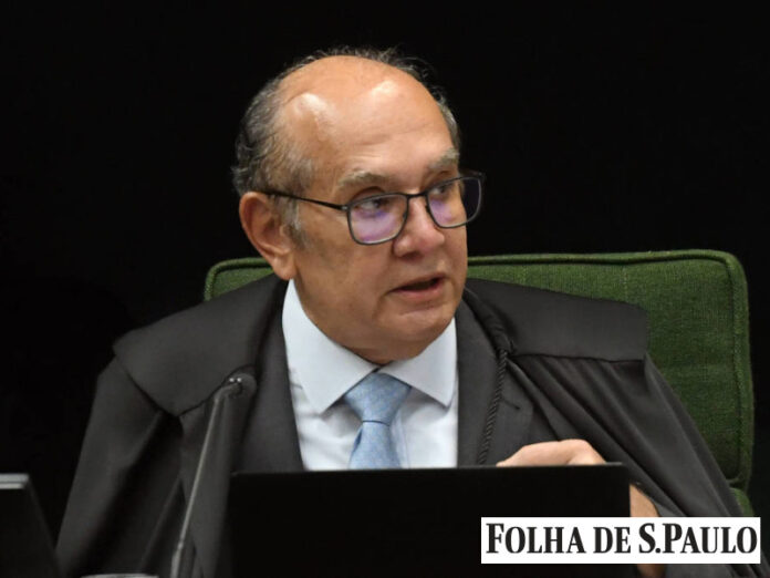 Ministro Gilmar Mendes durante sessão da Segunda Turma do STF - Carlos Moura - 18.mai.2023/STF