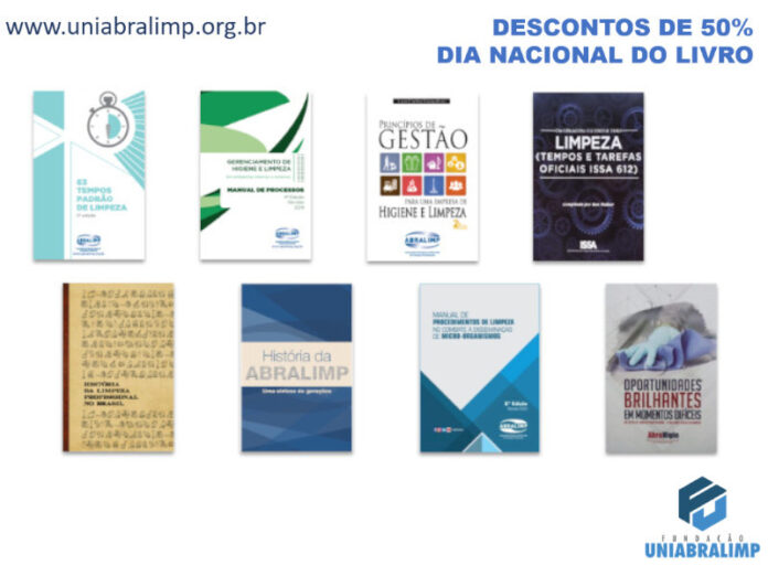 Associação de limpeza profissional oferece descontos em obras no Dia Nacional do Livro
