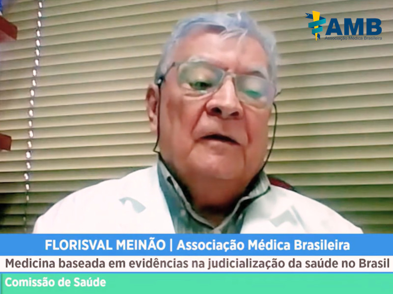 “Projeto Diretrizes da AMB tem auxiliado o Judiciário e a conduta dos médicos”, destacou Dr. Florisval Meinão em audiência sobre ‘Judicialização da Saúde no Brasil’