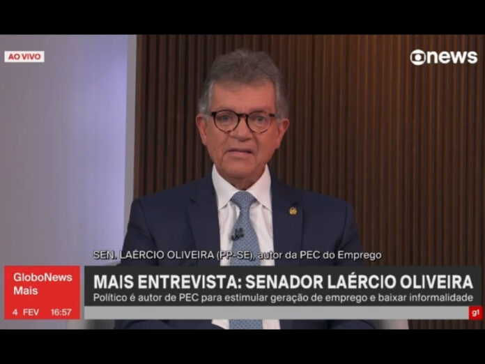 Confira entrevista `Globo News do senador Laércio sobre a PEC do emprego
