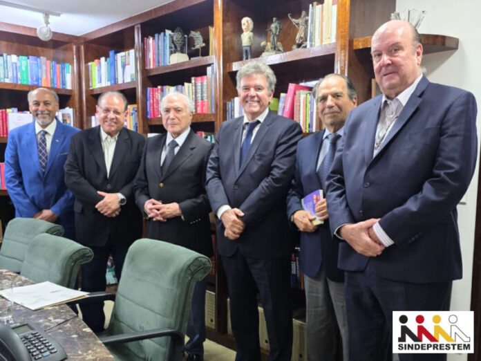 Sindeprestem se reúne com o ex-presidente da República, Michel Temer, para dialogar sobre pautas trabalhistas Sindeprestem se reúne com o ex-presidente da República, Michel Temer, para dialogar sobre pautas trabalhistas