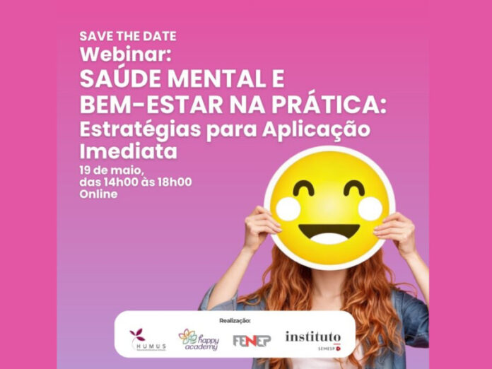 Webinar debate saúde mental na educação com apresentação de pesquisa inédita