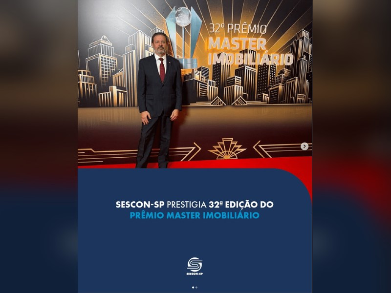 Sescon-SP prestigia a 32ª edição do Prêmio Master Imobiliário