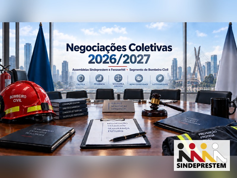 Sindeprestem e Fenaserhtt realizam assembleias para definir negociações coletivas no segmento de Bombeiro Civil